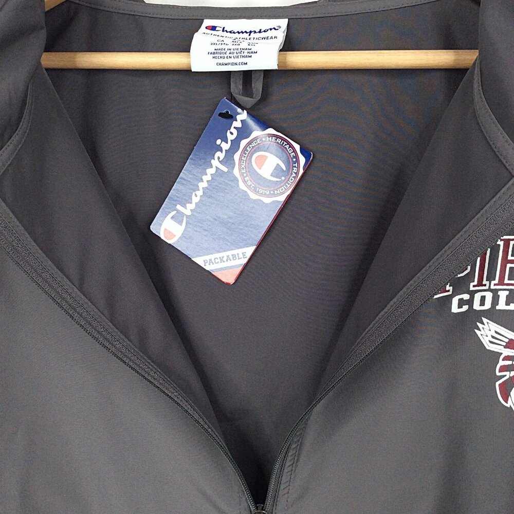 NWT‎ Champion 3XL Pierce College Raiders Hooded 1/4 Zip Pullover Jacket WA - Picture 5 of 6